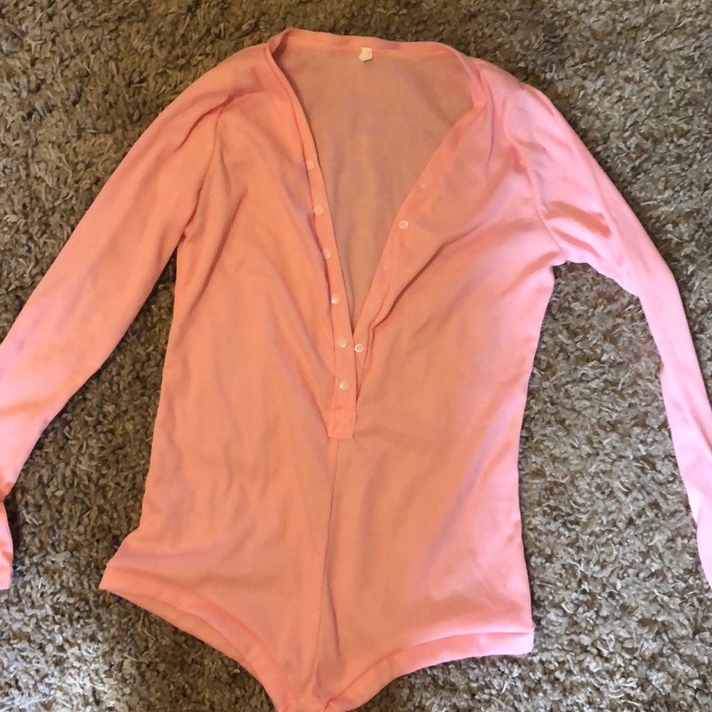 Pink pajama onesie